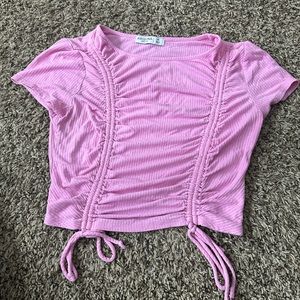 Pink crop top